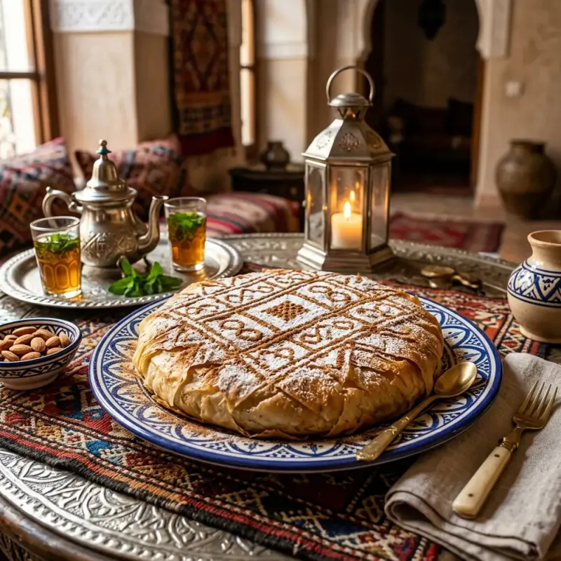 The Lost Geometry of Warqa: The High Art of Moroccan Pastilla Pastry Slapped on Copper