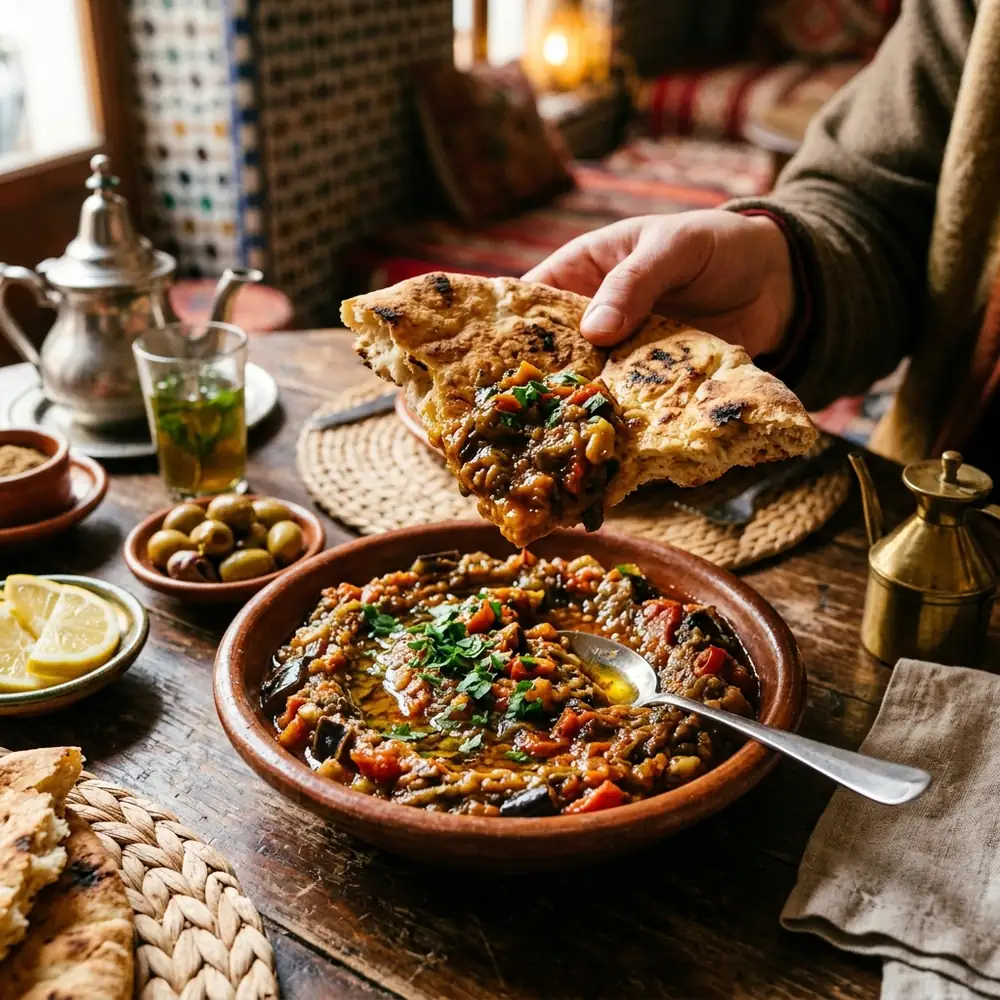 The Story of Zaalouk: Why Our Eggplant Salad is Never Served Flat