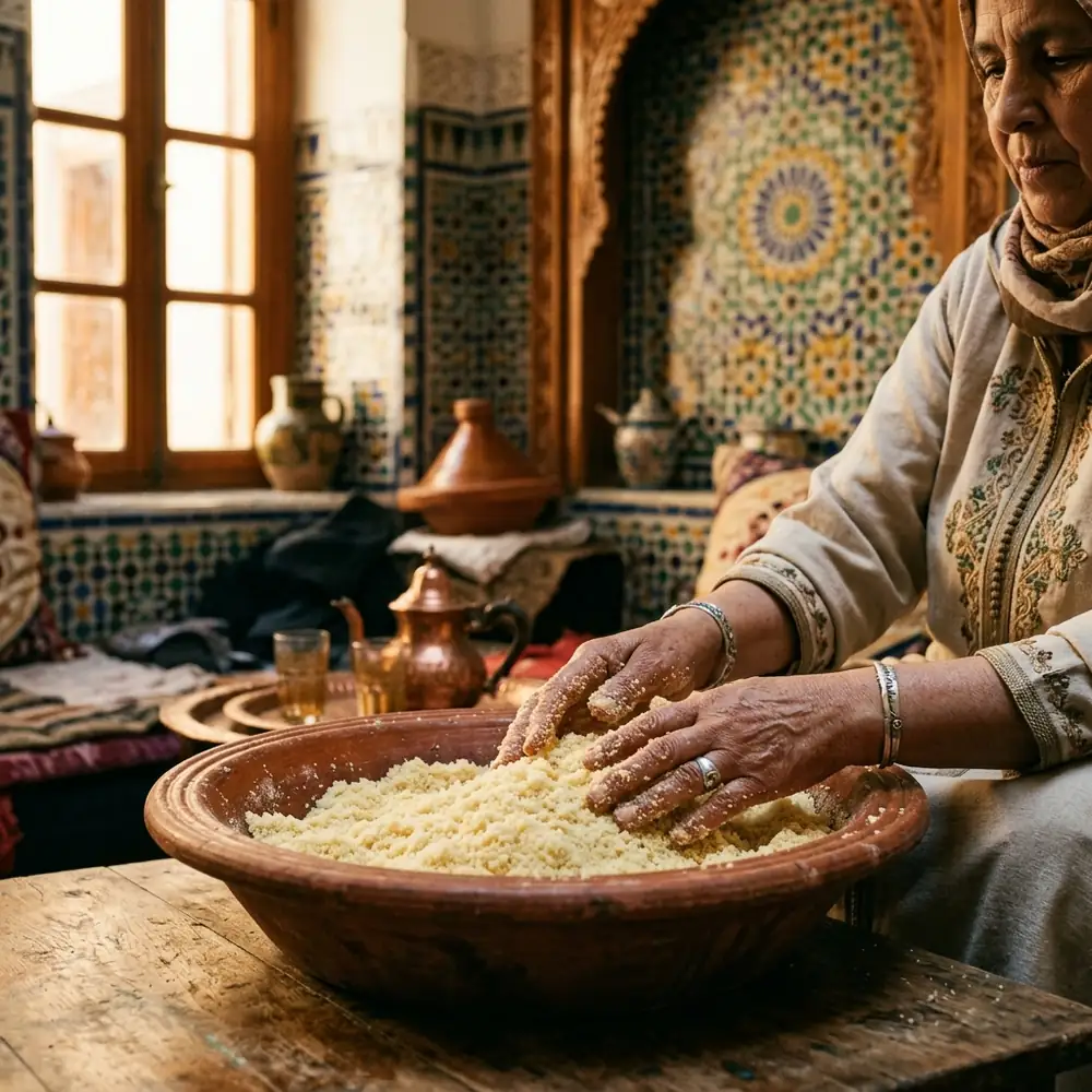 Belboula (Barley Couscous)