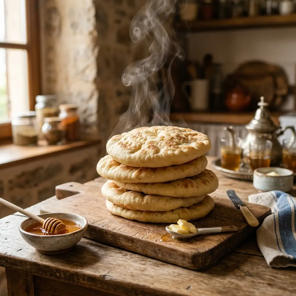 Batbout: The Moroccan Pan Bread That Puffs Into a Pocket in Three Minutes