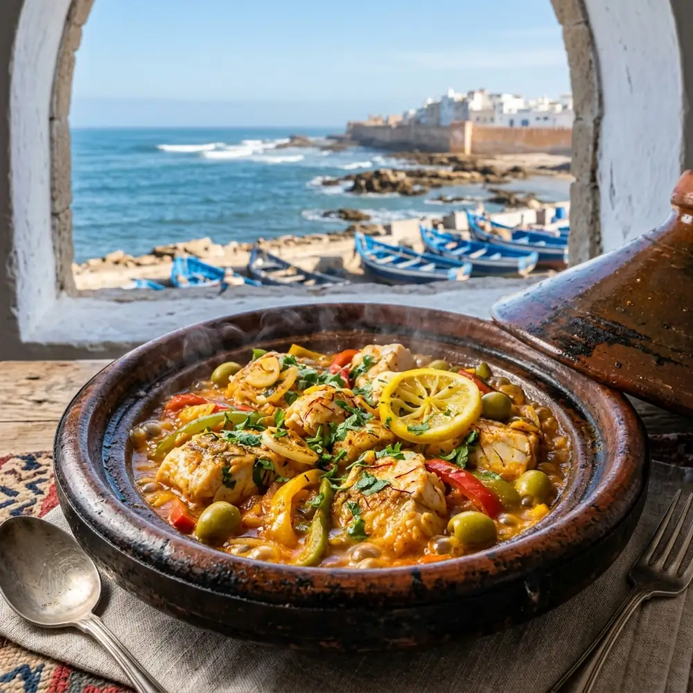 Fish Tagine with Chermoula and Olives