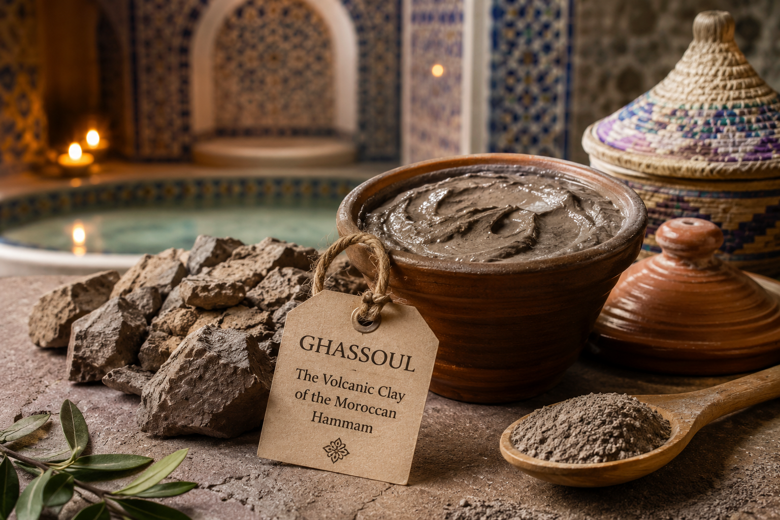Ghassoul: The Volcanic Clay of the Moroccan Hammam