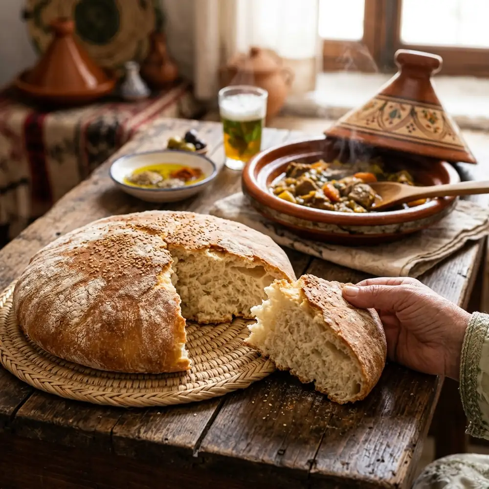 Khobz (Traditional Moroccan Bread)