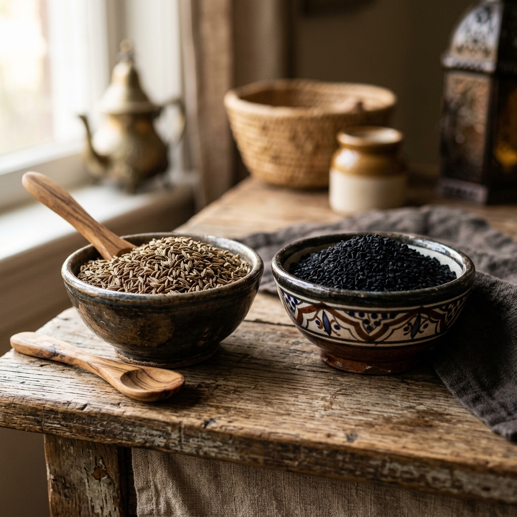 Nigella vs. Cumin: Understanding the Dark Seeds of Morocco