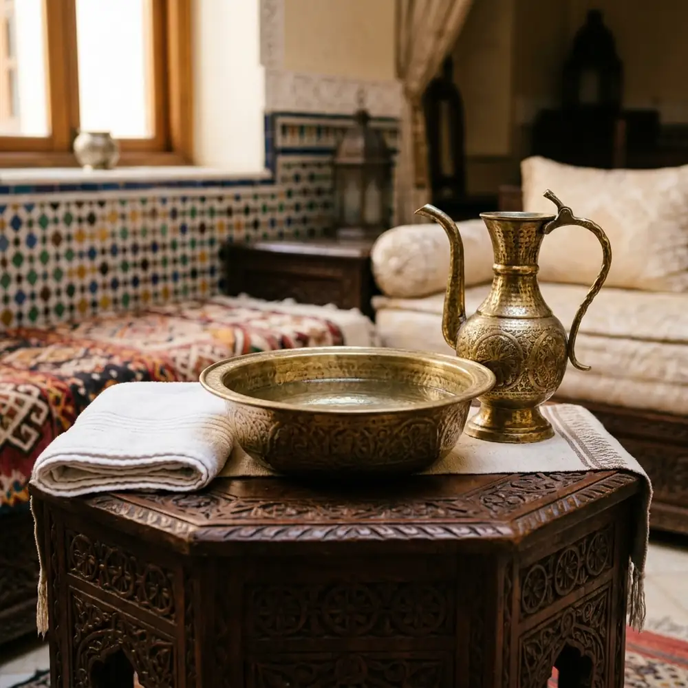 The Ritual of the Washbasin (Tass): Washing Hands at the Table