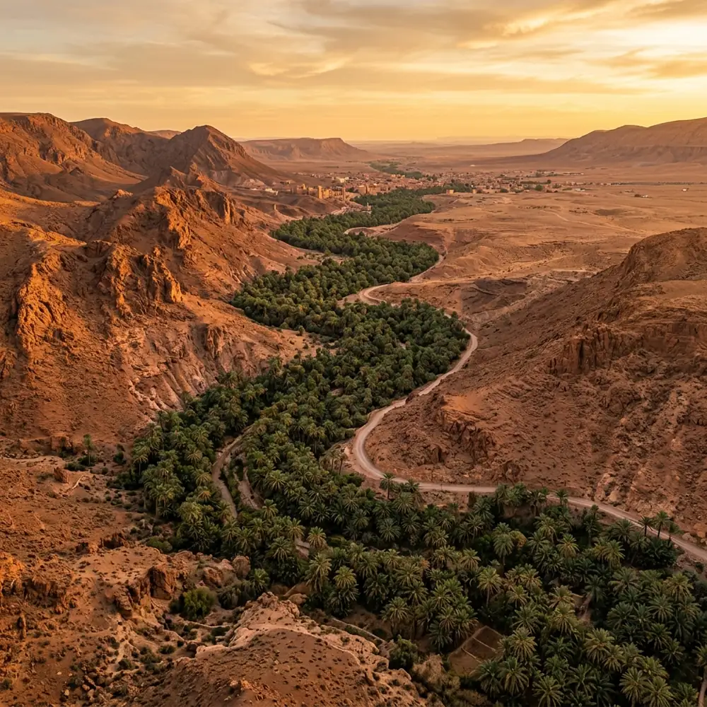 The Ziz Valley and Erfoud: Morocco's Date Capital, Its Fossil Market, and the Desert That Starts Here