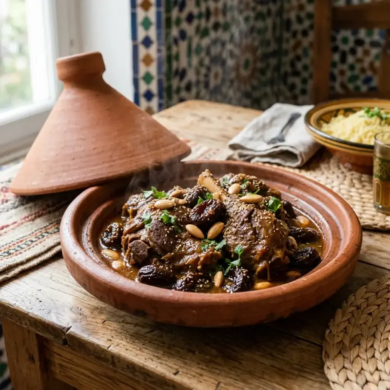 Artichoke and Pea Tajine