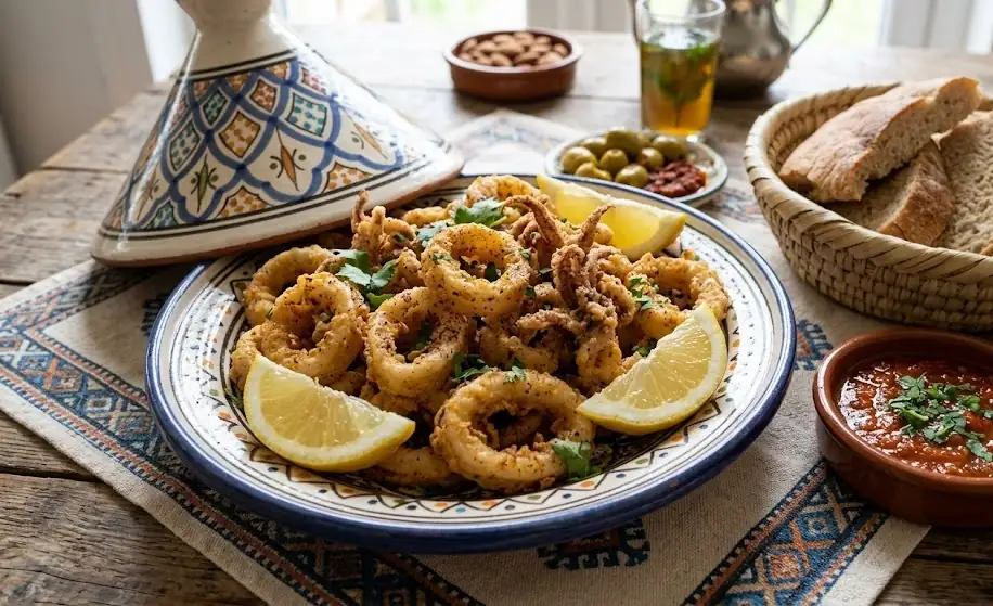 Fried Calamari Moroccan Style