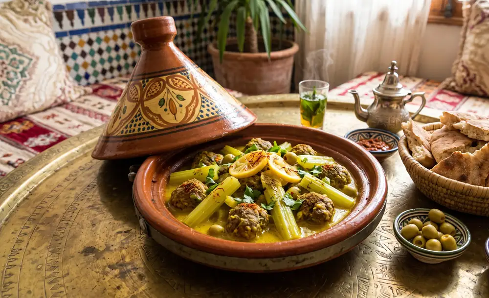 Meatballs with Celery & Lemon