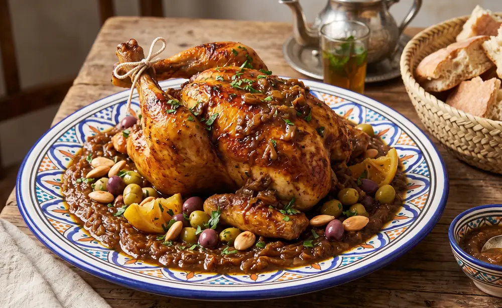 Roasted Chicken with Dghmir
