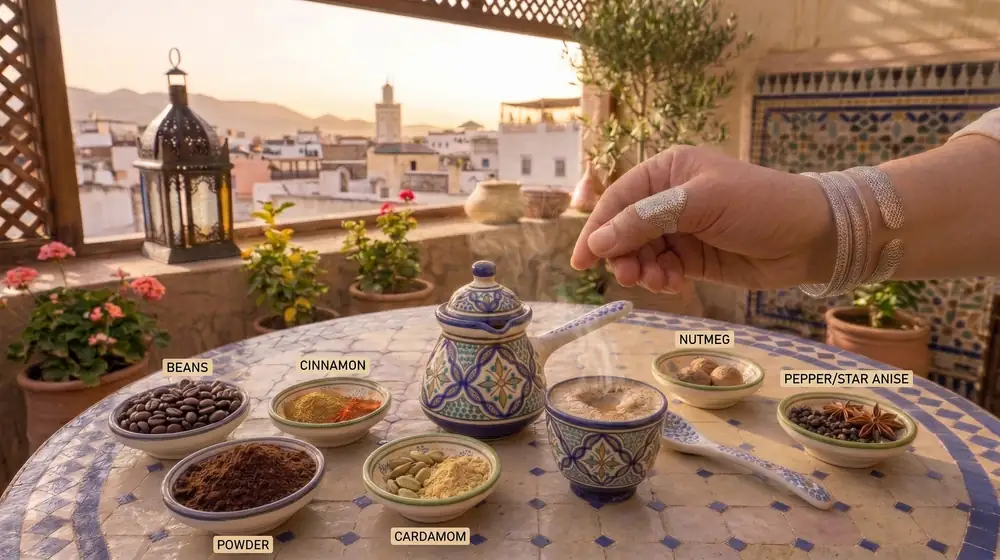 Spiced Moroccan Coffee (Qahwa M'attra)