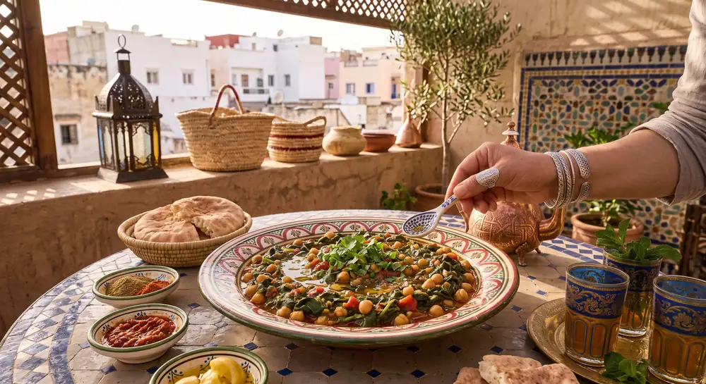 Spinach and Chickpea Stew