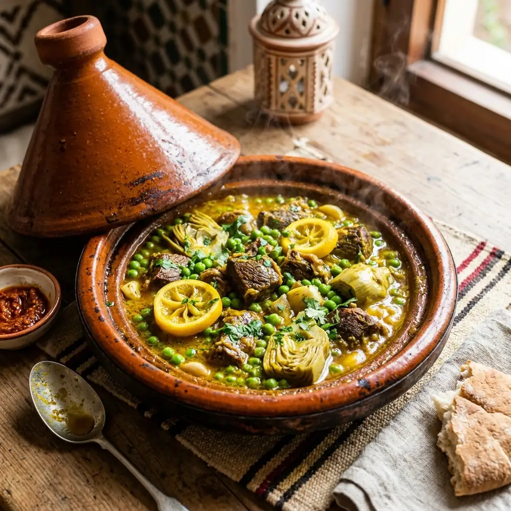 Beef Tagine with Peas