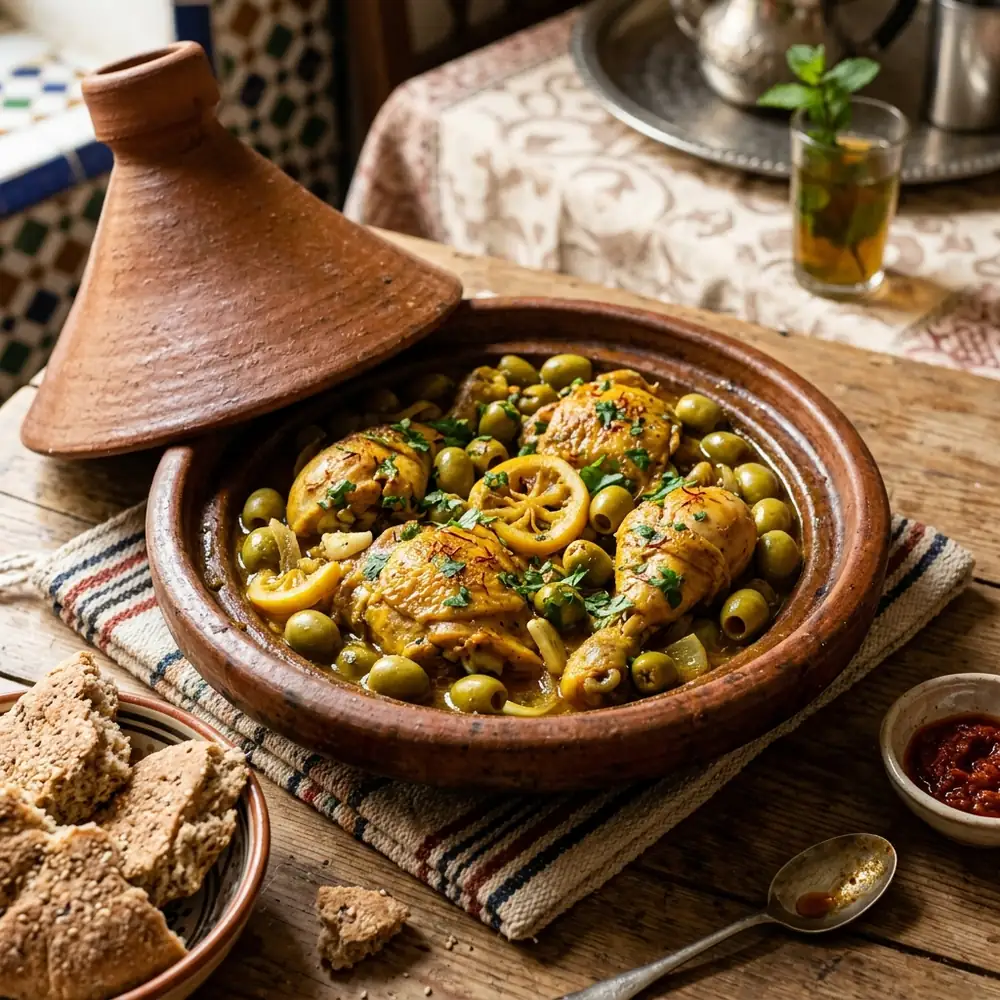 Chicken and Olive Tajine