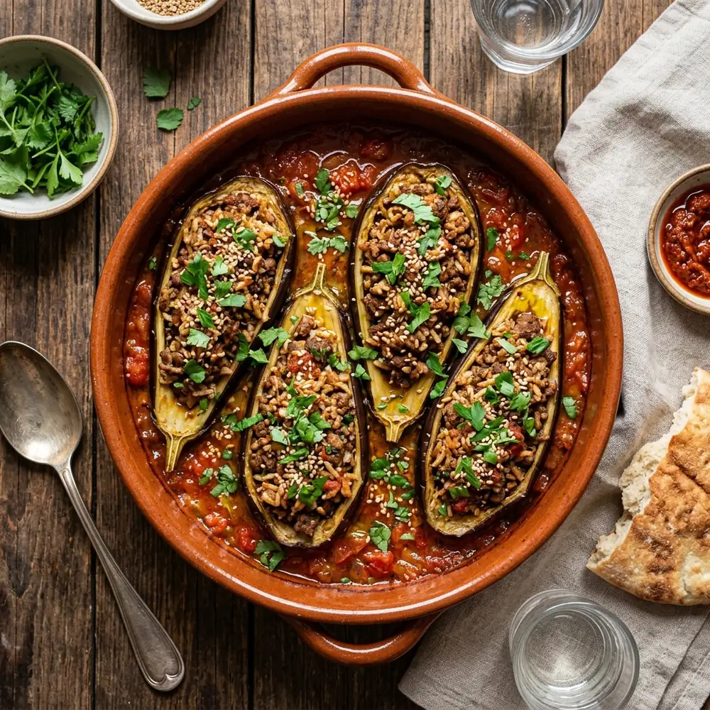 Stuffed Eggplants (Mdarbel)