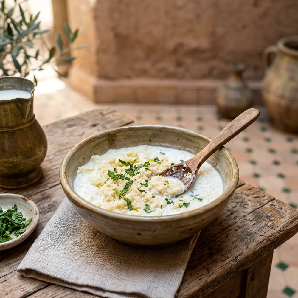 Saykouk (Couscous with Buttermilk)